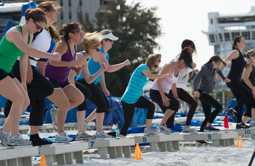 Fitness & Yoga Retreat Florida, Beach Boot Camp, St. Pete Beach, Florida